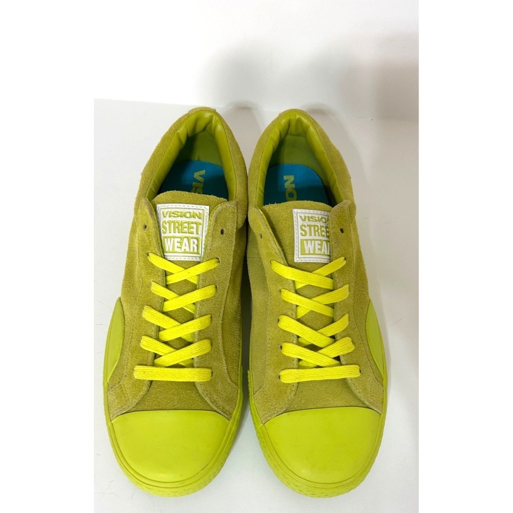 Vision Street Wear Women's size 10 41.5 Low Top Green Suede Leather Skate Shoe f